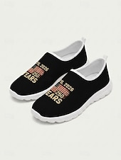 voordelige Vrouwenschoenen-Dames instapschoenen ter ere van het Amerikaanse jubileum - ademend &amp;Lichtgewicht casual sneakers van mesh met "1776-2026" &amp;Print met de Amerikaanse vlag, ideaal voor Onafhankelijkheidsdagparades en