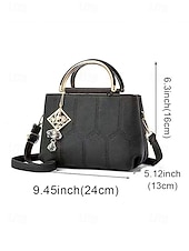 ieftine Genți Totes-Geantă de damă din piele ecologică, geantă multicoloră cu pandantiv tip ciucure, curea reglabilă pentru mânerul superior, umăr, crossbody, cadouri pentru întâlniri, purtare zilnică