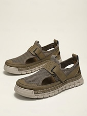 cheap Men-Men's Closed-Toe Fisherman Sandals Adjustable Comfort Beach Shoes for Beach Vacation, Seaside Walking, Holiday Travel and Casual Summer Wear