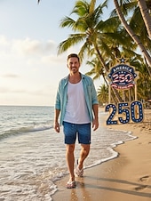  男性用愛国的なアメリカ国旗柄ビーチサンダル – 独立記念日やアメリカのお祝いにぴったりの軽量ビーチサンダル &夏の旅行
