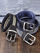 voordelige Herenriemen-Stevige, verstelbare herenriem van polyester met gesp, duurzame riem in meerdere kleuren, ideaal voor strandvakantie of dagelijks gebruik. &amp;outdoor sportkleding