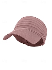 voordelige Dameshoeden-Damespet met elastische polyester klep, gemaakt van stretchstof voor casual buitenactiviteiten, reizen en vakanties, verkrijgbaar in verschillende kleuren, comfortabele zomerpet voor dames