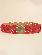 preiswerte Damengürtel-Boho-Gürtel mit runden Conchos für Damen, Western-Taillengürtel aus Kunstleder mit türkisfarbenen Nieten, Vintage-Gürtel mit Concho-Verzierung für Kleider, Festivals, Urlaub, Cowgirl-Look und lässige