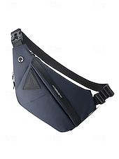 economico Borselli da uomo-Borsa a tracolla da uomo, in poliestere resistente e impermeabile con tracolla regolabile, design moderno e minimalista, ideale per gli spostamenti in città, i viaggi e l'uso quotidiano.