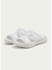 economico Infradito scivolosi-sandali sportivi Flyknit da donna – sandali infradito leggeri in rete grigia, suola flessibile, perfetti per il giardinaggio e le passeggiate quotidiane