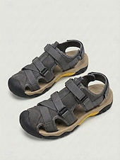 abordables Sport Sandals-Women's Army Green Closed Toe Outdoor Sport Sandals - Adjustable Straps Non-Slip Breathable Footwear for Hiking, Walking &amp; Water Activities