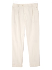 economico Giacche e Completi uomo-Pantaloni eleganti da uomo in lino, plissettati, vestibilità comoda – pantaloni estivi leggeri e casual, gamba larga e dritta, disponibili in marrone, blu navy e beige.