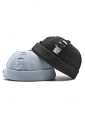voordelige Herenhoeden-Vintage herenpet van verwassen denim katoen – verkrijgbaar in verschillende kleuren, retro pet voor strandvakantie, dagelijks gebruik en buitenactiviteiten.