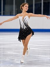 olcso Műkorcsolya ruhák-Kűrruha Női Lány Klizanje na ledu Ruhák Felszerelések Fekete Fehér Sárga Háló Spandex Nagy rugalmasságú Edzés Gyakorlat Verseny Kűrruhák Kristály / Strassz Ujjatlan Jégkorcsolyázás Téli sportok