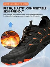 abordables Mujeres-Zapatillas acuáticas azules de secado rápido para mujer con cordones elásticos ajustables: calzado transpirable de ajuste ancho, antideslizante, ideal para la playa, el snorkel y la natación.