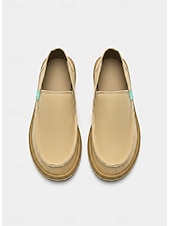 economico Scarpe Casual Slip-On-mocassini slip-on in tela da uomo – scarpe casual leggere e traspiranti per l'estate, la guida e le passeggiate in spiaggia
