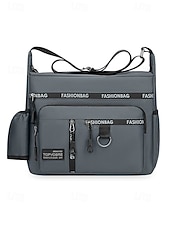 baratos Bolsas para Homem-Bolsa transversal masculina em nylon, bolsa de ombro com vários bolsos e porta-garrafa, mochila casual para atividades ao ar livre. &amp;uso diário