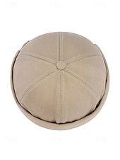 abordables Chapeaux pour hommes-Bonnet en coton sans visière pour homme, bonnet ajustable multicolore idéal pour la pêche, les voyages et les loisirs au quotidien.