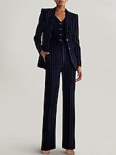 cheap Women's Suits-Women's 3 Pieces Suits Formal Wedding Guest Formal Evening Elegant Simple Long Sleeve Ankle Length Peak Lapel Single Breasted