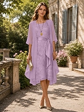 voordelige moeders wikkels-Effen Sjaals Jas Jacket Vrouwen Wrap Moeder's Bruiloft Gast Wraps Dames Elegante Halve Mouw Chiffon Wraps Met Effen Kleur Voor Avondfeest Lente  Herfst dress to impress