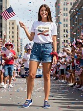 Damesschoenen in blauw met Amerikaans jubileummotief - casual sneakers met print van de Amerikaanse adelaar, ademend mesh bovenwerk en lichtgewicht EVA-zool, perfect voor parades en festiviteiten op 4