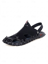 voordelige Heren-Grijze herensandalen, verstelbaar, comfortabel, geschikt voor zomerse wandelingen, strandvakanties, uitstapjes naar de kust, ontspanning aan zee en outdooractiviteiten tijdens de vakantie.