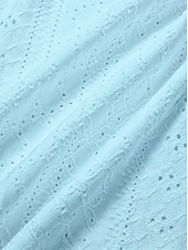voordelige Witte jurk-Dames Halflange jurk Zomerjurk Jurk met oogjes Modieus Modern Strand Vakantie Feestdagen Ruim Passend Effen Halve mouw V-hals blauw Zomer Lente