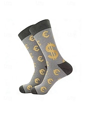 ieftine Accesorii-Șosete patriotice pentru bărbați - amestec de bumbac cu steagul SUA &amp;șosete cu model de bancnotă de un dolar pentru a 250-a aniversare a Americii, Ziua Independenței, sporturi în aer liber &amp;ținute