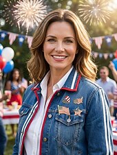  Women's USA Independence Day Alloy Pins Set – Multi-Style Patriotic Pins, Stars, Flags, Heart, Map, 7.4 Designs for Holiday, Party, and Festival Wear
