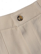 cheap Wide Leg &amp; High Waisted-Women's Wide Leg Dress Pants Elegant Fashion Full Length High Waist Plain Comfort Khaki Black Coffee Summer Spring Fall