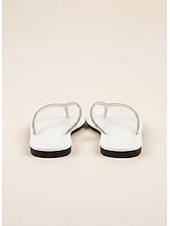 billige Sklisandaler-damesandaler med strass – glitrende sommersko i flip-flop-stil for uformelle dater og hverdagsstil