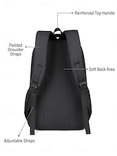 cheap College Backpacks-Men's Lightweight Laptop Backpack, Water-Resistant Large Capacity College &amp; Work Backpack for Daily Commute Travel