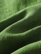  Mujer Camisa Textura Volante Color sólido Plano Vintage Sin Mangas Cuello Barco Tops regulares Casual Café marrón Negro Amarillo Verde Trébol Gris Oscuro Verano Primavera