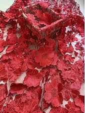 preiswerte Bodenlänge-A-Linie Bodenlang Spitzenkleid Brautmutterkleid Langarm Rundhalsausschnitt Illusionsausschnitt Elegant Vintage Formell Hochzeitsgast Hochzeitsfeier Chiffon Spitze mit Blumenmuster 3D-Blumen Stickerei