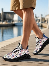  Scarpe da ginnastica slip-on da uomo con stampa patriottica e bandiera americana, leggere e traspiranti, perfette per il 4 luglio, il 250° anniversario degli Stati Uniti e le feste all'aperto.