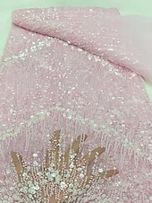tanie Suknie wieczorowe typu sheath-Ołówkowa Kolumnowa Sięgająca podłoża Suknia wieczorowa Elegancja Błyszczące Wieczór Empire Waist Długi rękaw Półgolf Wieczorna impreza Ślub Tiul Szarmeza z Brokat Cekin Haft koralikowy