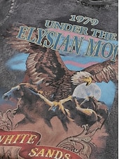 γυναικείο μπλουζάκι από 100% πλυμένο βαμβάκι vintage μπλουζάκι με στάμπα γραφικό γράμμα vintage μόδα κομψό κοντομάνικο στρογγυλό ντεκολτέ μακριές μπλουζάκια casual καθημερινό μαύρο καλοκαίρι άνοιξη