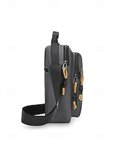 tanie Torby męskie-Męska torba listonoszka typu crossbody, lekka, poliestrowa torba na ramię, wielokieszeniowa, torba podróżna na co dzień, do pracy, na zakupy, na wakacje, do pracy na świeżym powietrzu, na co dzień, w
