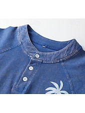  SoftFade™ Women's Vintage 100% Cotton Henley Shirt - Soft Washed Short Sleeve Basic Tops