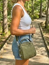 voordelige Crossbody-tassen-Waterdichte polyester crossbodytas voor dames, verstelbare schouderband, meerlaagse tas met grote capaciteit voor op reis &amp;Tas voor dagelijks gebruik, lichtgewicht casual zomertas, verkrijgbaar in