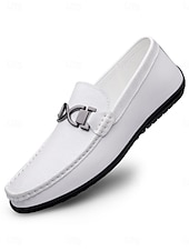 cheap Men-Men's Island &amp; Cruise White Loafers, Slip-On Casual Driving Shoes, Lightweight Vacation Shoes for Deck, Resort, Summer Travel