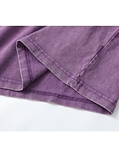 economico T-shirt semplice-T-shirt da donna 100% cotone - maglietta vintage di qualità a maniche corte con scollo rotondo