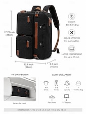 abordables Sacs à dos de Collège-Sac à dos pour ordinateur portable de voyage d'affaires pour homme, grande capacité, imperméable, avec compartiment pour ordinateur portable et sangle pour bagage, idéal pour le travail, les études et les courts voyages.