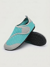 Недорогие Женщины-Women's Quick Dry Water Shoes with Protective Anti-Collision Toe Guard – Breathable Aqua Shoes Featuring Elastic Speed Lacing, Fast Drainage and Non-Slip Sole for Beach, Kayaking and Water Sports