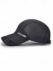 billiga Herrhattar-herr snabbtorkande nätkeps andningsbar polyester justerbar sommarhatt lätt utomhus golf fiske vandring resor sportkeps flera färger