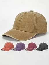voordelige Dameshoeden-Dames baseballpet van gewassen katoen, verstelbare pet in vintage stijl, verkrijgbaar in verschillende kleuren, ademende zomerpet voor op reis, buitenactiviteiten, het strand en dagelijks gebruik.