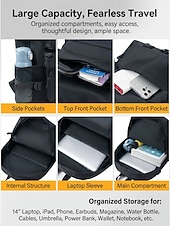 cheap College Backpacks-Large Capacity Grey College Backpack for Students - Multi-pocket University School Bag fits 15.6 inch Laptop - Water-resistant Trendy Rucksack