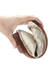 voordelige Platte damesschoenen-Dames ballerina's van premium rundleer in een brede pasvorm - handgemaakte comfortabele schoenen met 3D-bloemenapplicatie en gestikte afwerking, vintage instapschoenen voor casual gebruik, reizen en