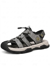 preiswerte Männer-Men's Beach Vacation Fisherman Sandals, Adjustable Strap Outdoor Walking Shoes, Comfortable Non-Slip Sandals for Resort, Seaside, Travel