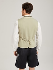 abordables Chaleco Trachten-Oktoberfest Chaleco tradicional Chaleco tradicional bávaro Bordado Terciopelo Escote Chino Collar mandarín Alemán alpino Herencia prados Hombre Carnaval Festival de Cerveza Paño de estilo tradicional