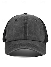 tanie Kapelusze damskie-Damska czapka typu trucker z siateczki bawełnianej, regulowana czapka baseballowa w wielu kolorach, oddychająca, letnia, codzienna czapka do noszenia w podróży, na plaży, na świeżym powietrzu i na co