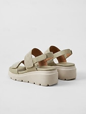 abordables Sandales Confort-Sandales compensées vertes à strass pour femme, avec soutien de la voûte plantaire – sandales à bride arrière confortables et scintillantes, dotées d'une semelle intérieure rembourrée et d'une semelle