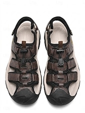 preiswerte Männer-Men's Beach Vacation Fisherman Sandals, Adjustable Strap Outdoor Walking Shoes, Comfortable Non-Slip Sandals for Resort, Seaside, Travel