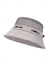 voordelige Herenhoeden-Ademende mesh bucket hat voor heren, lichtgewicht zomerzonnehoed van polyester met verstelbare pasvorm, pet voor buitenactiviteiten zoals vissen, wandelen en reizen, boonie hat met UV-bescherming,