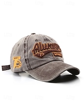 cheap Men's Hats-Men's Washed Cotton Baseball Cap, Adjustable Summer Hat, Lightweight Casual Travel Outdoor Hat, Vintage Urban Style, Multi-Color Cotton Cap for Summer Wear